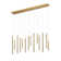 Genia 14 - Light A Tube Flute Integrated LED Led Linear 3000K Cascade Chandelier
