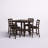 Cayson 4 - Person Four Leg Dining Set