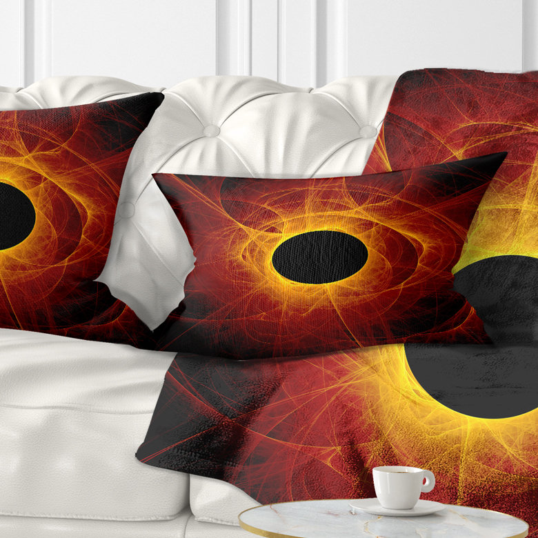 L'oeil de Dieu, art numérique - coussin imprimé abstrait