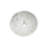 White Natural Marble Bathroom Vessel Sink - Semi-Polished Surface Luxury Countertop Mount Sink, 15.7 inch (400mm) Round Basin