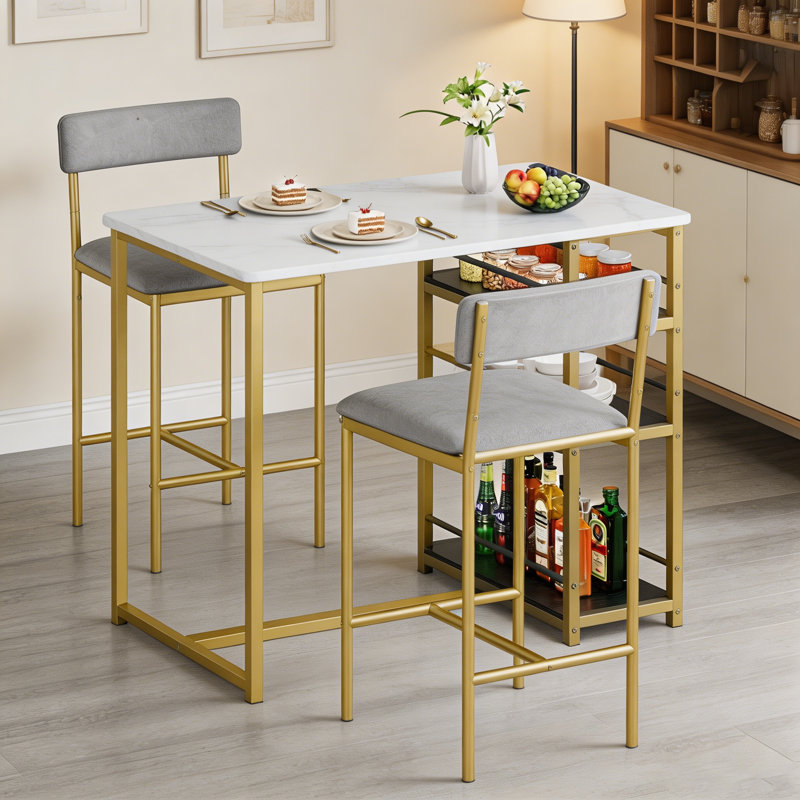 Blue Elephant Bar Set, Gold/Grey/White