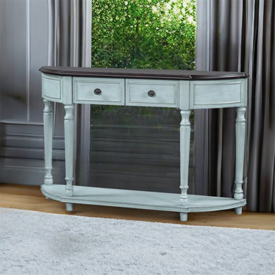 Aagand 52.00'' Solid Wood Top Console Table