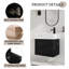 Meuble-lavabo simple 24 po avec plateau en résine-112863066