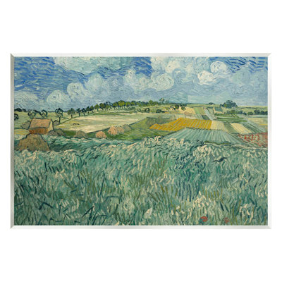 Plaine près d'Auvers avec des nuages de pluie, art numérique de Gich Van Gogh par One1000paints