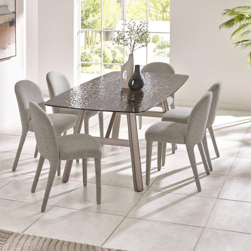 49.5cm H Upholstered Side Chair, Grey