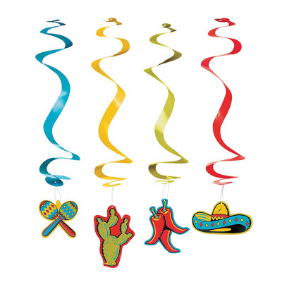 Palomino 12 Piece Disposable Paper Plastic Paper No Holiday Danglers Disposable Party Supplies for Guests