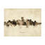 Art sur toile de Michael Tompsett «Richmond Virginia Skyline Vintage»-1528684655