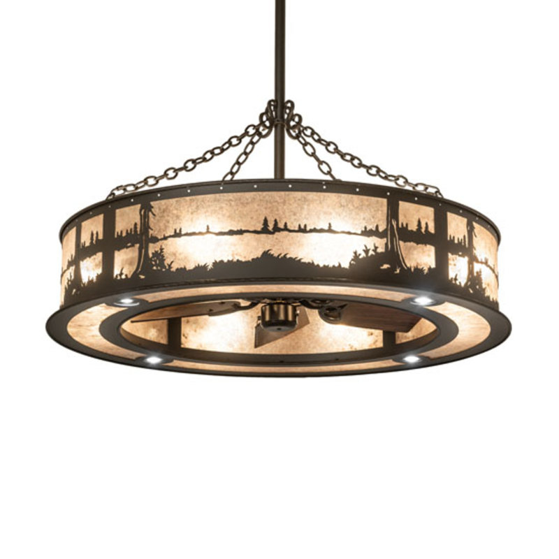 Quiet Pond Downrod Ceiling Fan