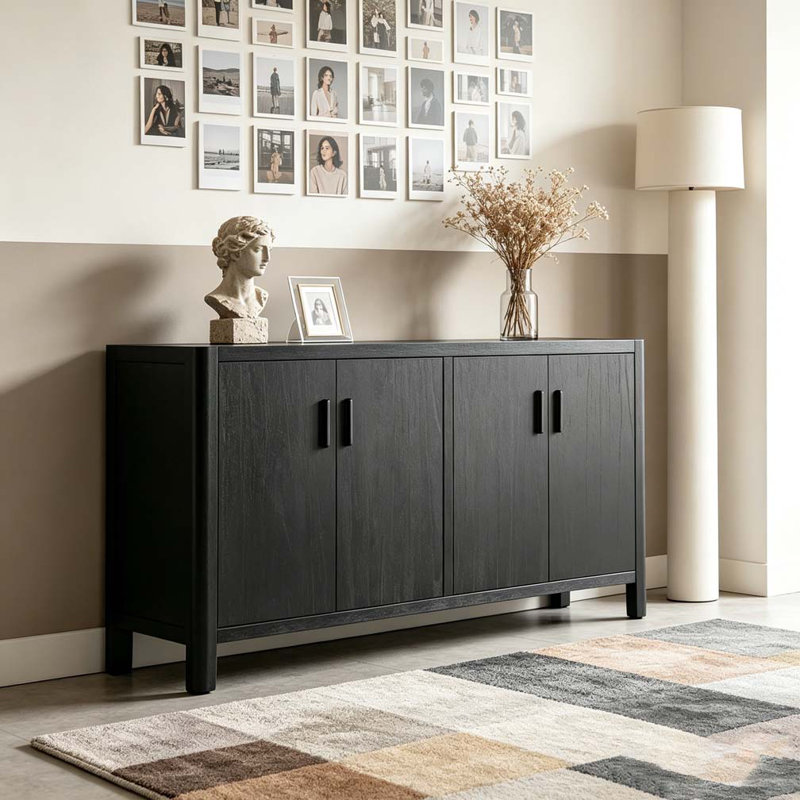 Armoire 4 portes, Black