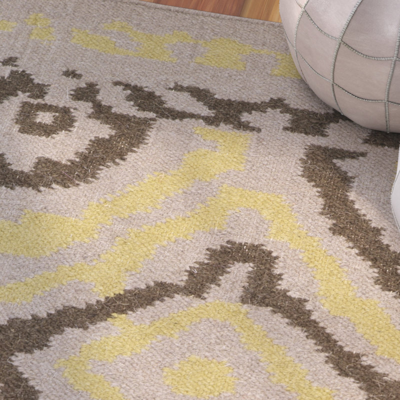 Audrina Wool Geometric Indoor Rug, Rectangle 3'3" x 5'3"