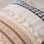 Attitash Striped White Rectangular Cushion Cover