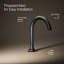 Occasion Sink with Cane Design Single Hole Bathroom Faucet with Drain Assembly-420737938