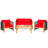 Ishak Acacia 8 - Person Patio Conversation Set with Cushions