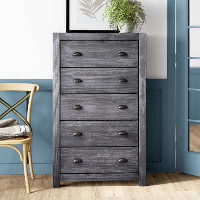 Montauk Solid Wood 32.5' W 5-Drawer Chest