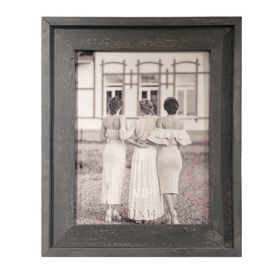 Cadre photo simple en bois 11 "x 14" blanc