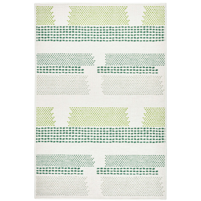 Dash and Albert Rugs Tread Lightly Machine Washable Rug in Green/Gray ...