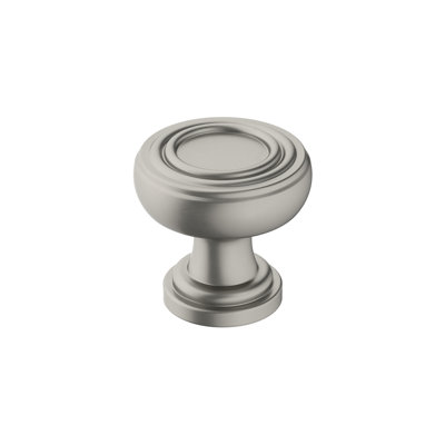 Bouton d'armoire en nickel satiné 1-1 / 8 po (29 mm) Ville - paquet de 10