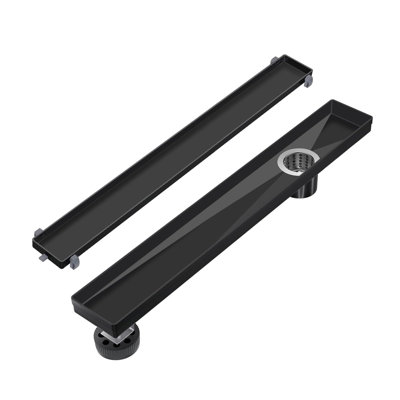30 Inch Offset Linear Shower Drain With 2-In-1 Tile Insert Cover