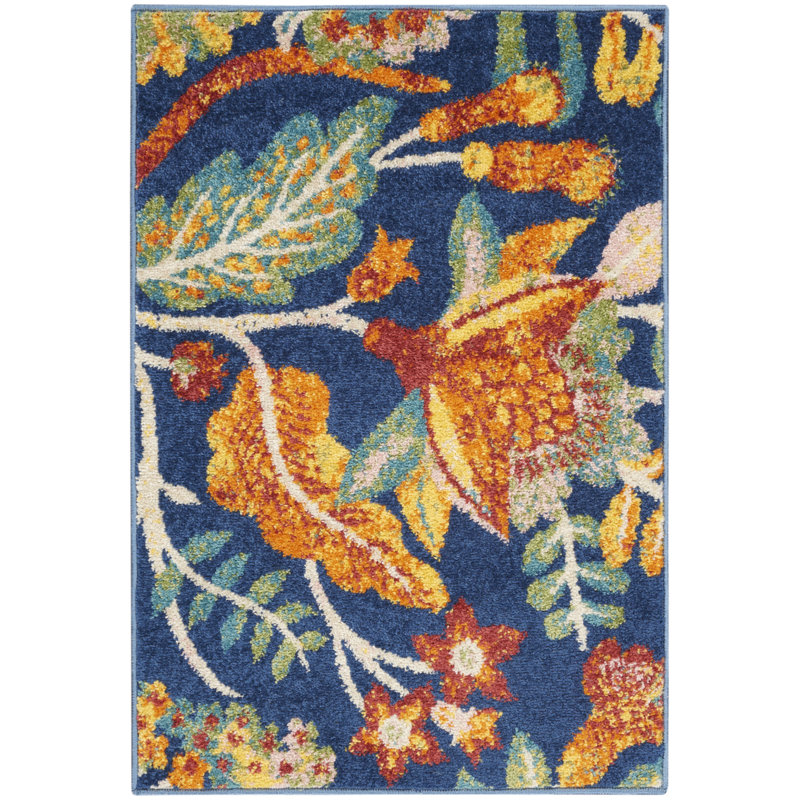 Weyland Floral Indoor Rug, Rectangle 2' x 3'