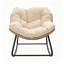 Fauteuil à bascule berçant, conception surdimensionnée avec coussin, mobilier d'extérieur pour la cour, le patio et le jardin-132915214