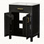 Ensemble de meuble-lavabo 24 po avec lavabo en céramique, meuble-lavabo peu encombrant - l 24 po x P 18 po x H 34 po, 2 portes à fermeture en douceur-112605900