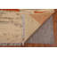 Tapis beige en laine noué à la main de conception unique 6 pi 9 po x 9 pi 4 po New Age