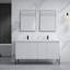 Meuble-lavabo double 61 po avec plateau en résine Kinser-87053316-102741002