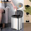 Poubelle de cuisine en acier inoxydable de 13 gallons (49 litres), couvercle à fermeture en douceur