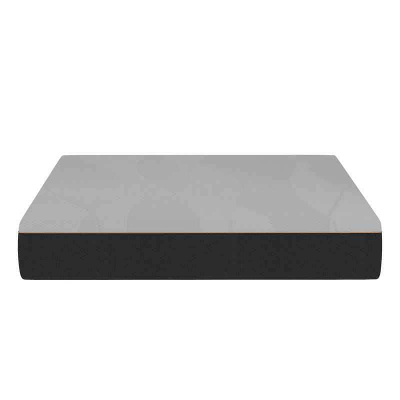 Matelas en mousse viscoélastique imprégnée de gel moyenne Alwyn Home Adamsburg, Grand lit, 10"