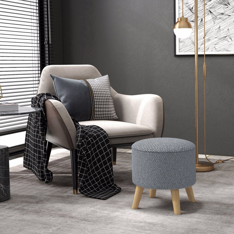 Repose-pieds avec rangement, repose-pieds rond et tabouret