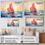 Coucher de soleil sur un bateau à voile III - bateau à voile, art mural-1896840716-1896840952