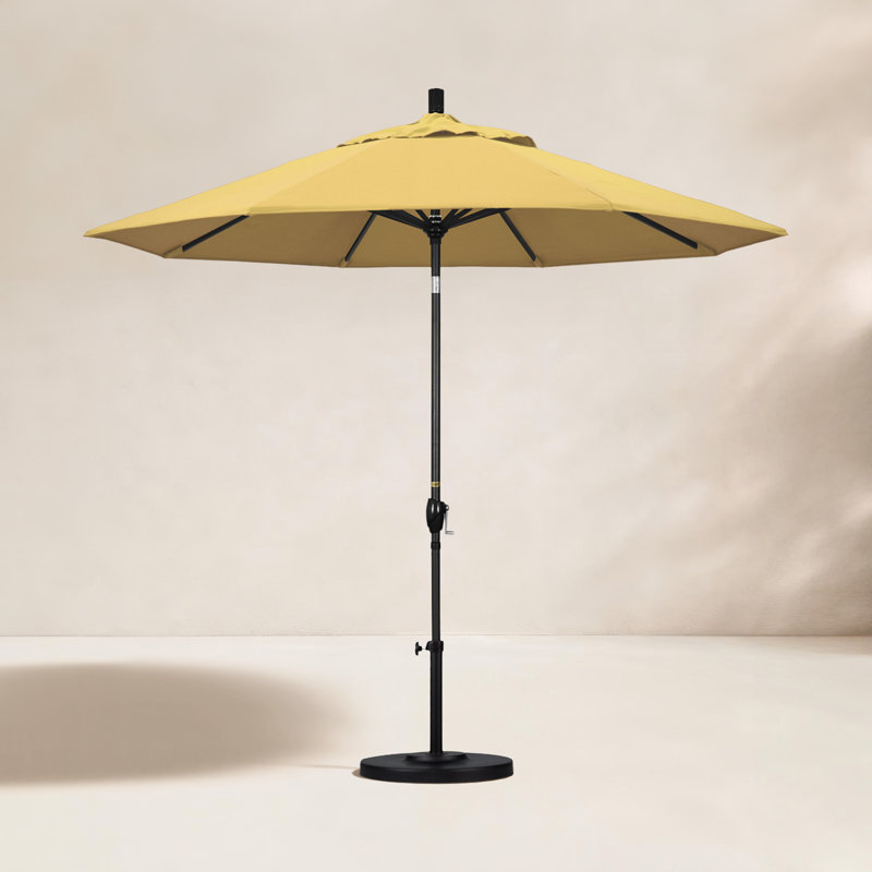 Parasol de marché 9 pi Iuka, Toile toile Sunbrella® blé, 225