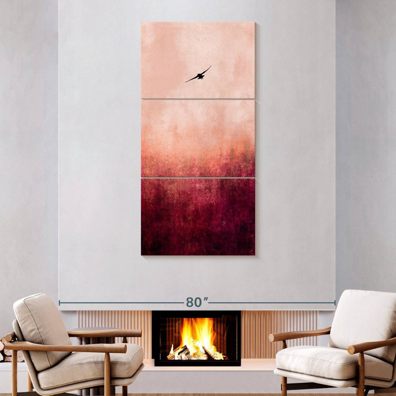 Rise Like A Phoenix, 75" H x 36" W
