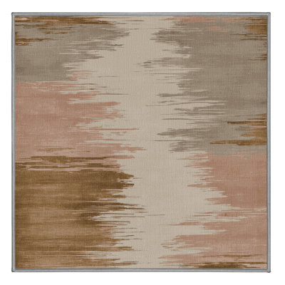 Tapis gris aquarelle lavable à la machine