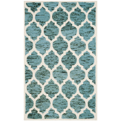Bertok Hand Loomed Wool Geometric Rug