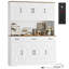 Garde-manger 71 po x 55 po avec station de charge, support pour micro-ondes et tiroirs de rangement 71 po x 55 po-1527999461
