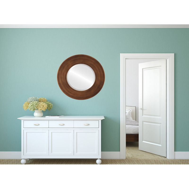 Miroir décoratif en biseau moderne Mahika, 31 po x 31 po