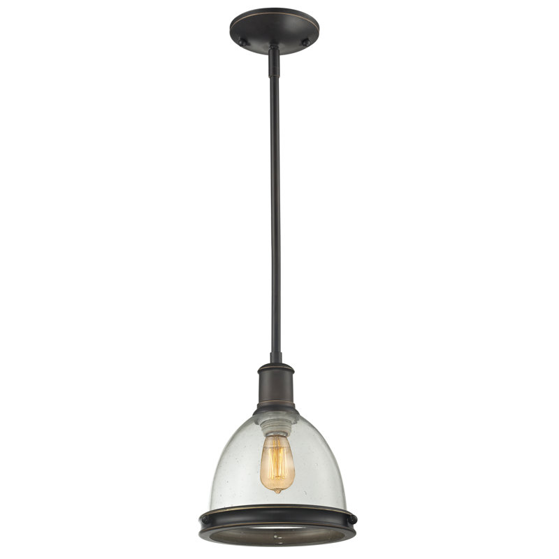 Marquise 1 - Light Single Pendant, 57.25" H x 8" W x 8" D, Brushed Nickel