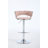 Set Of 2 Bar Stools,With Chrome Footrest And Base Swivel Height Adjustable Mechanical Lifting Velvet + Chrome  Leg Simple Bar Stool-1399519430