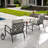 3-Piece Outdoor Metal Conversation Set with Cushions-1646841984