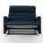 Reclining Loveseat With Push-Back Mechanism, Luxe Upholstery, And Compact Design For Modern Living Spaces