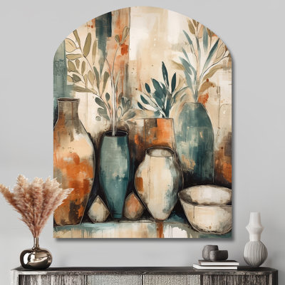 Geissler - Boho Feather Arch Shape Irregular Metal Wall Decor
