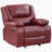 Elodie Red Upholstered Glider Recliner Chair