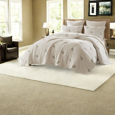 Ensembles de literie en coton de première qualité, couette botanique King/Cal King pour la maison