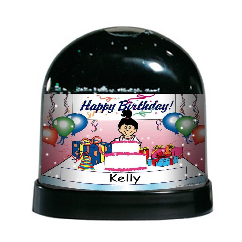 Ntt Cartoon Caricature Birthday Girl Snow Globe The Holiday Aisle® 