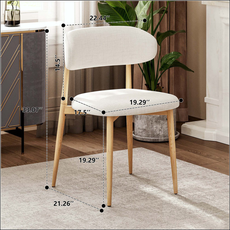 Chaise de salle à manger rembourrée Modern