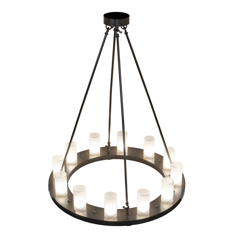 Lustre 12 lumières 36 "de large Loxley
