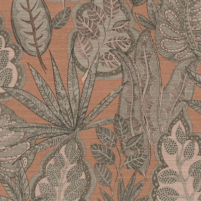 Galerie Flourish Blue Tree Leaf Wallpaper FL61114