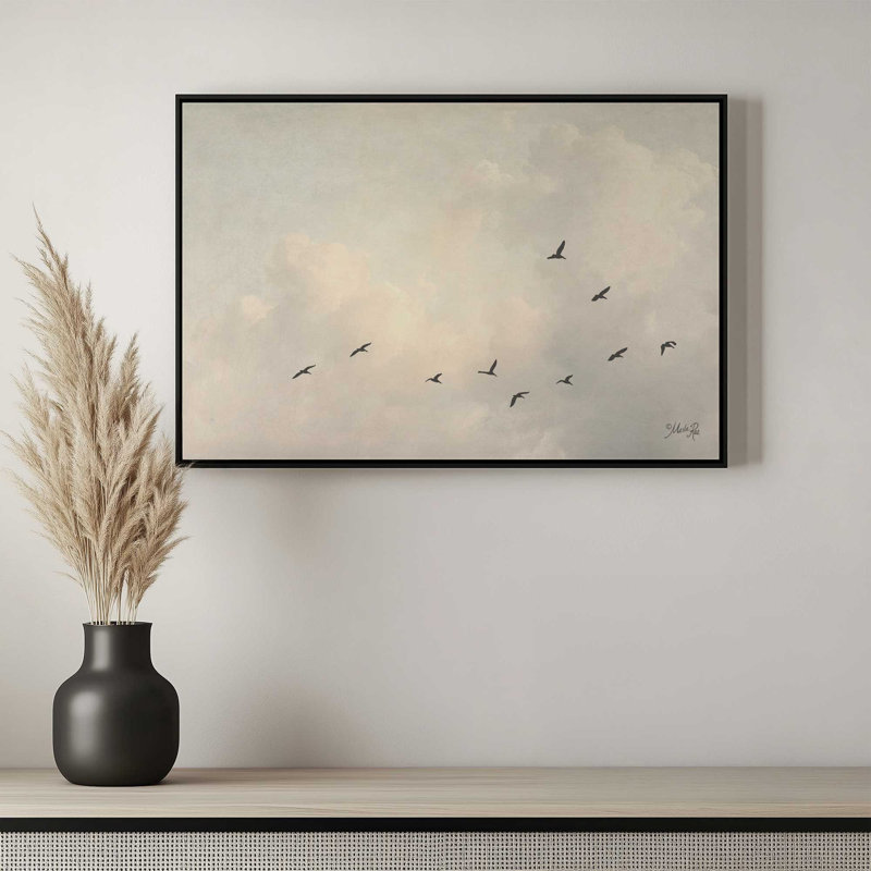 «In Flight» par Marla Rae, reproduction d'art, Toile avec cadre, Tanné, L 48 x H 32