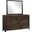 Miroir brun antique